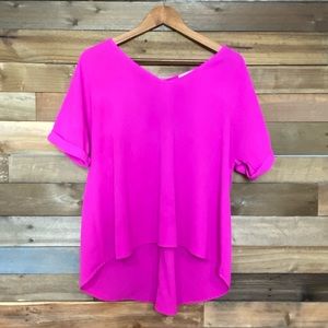 Hot pink never worn caramela flowy shirt